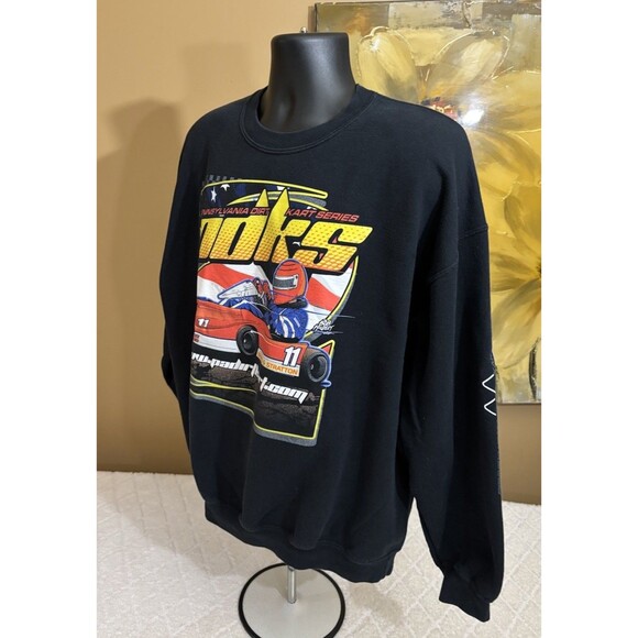 Gildan 2011 Pennsylvania Dirt Kart Series 2 Sided Sweatshirt Men’s Size XL - Picture 7 of 15